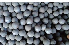 What is the grinding media in a ball mill?